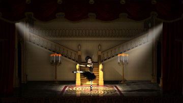 Картинка 3д графика people люди танец лесница прожектора