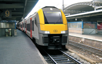 Картинка техника поезда поезд рельсы перрон