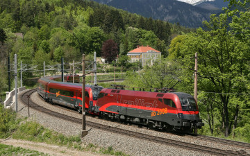 Картинка техника поезда пути вираж поезд