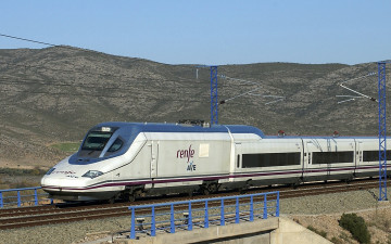 Картинка техника поезда рельсы мостик скоростной поезд