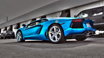 Картинка lamborghini aventador автомобили выставки уличные фото automobili s p a спортивные италия