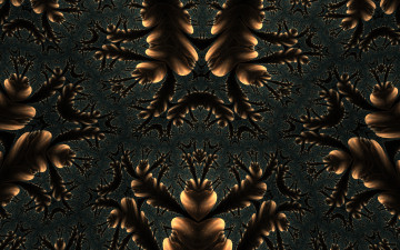 Картинка 3д графика fractal фракталы цвет узор