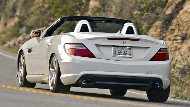 Обои картинки фото mercedes, slk, автомобили, benz, германия, daimler, ag