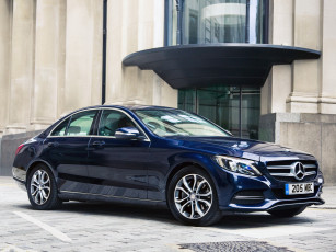Картинка автомобили mercedes-benz avantgarde line bluetec c 250 синий uk-spec w205 2014г