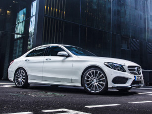 Картинка автомобили mercedes-benz w205 uk-spec line amg bluetec 2014г c 220 светлый