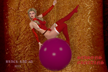 Картинка 3д+графика люди+ people шар взгляд девушка