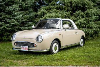 Картинка nissan+figaro +1991 автомобили nissan datsun выставка автошоу автопробег