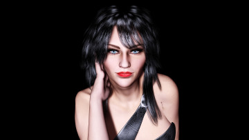 Картинка 3д+графика люди+ people фон взгляд девушка