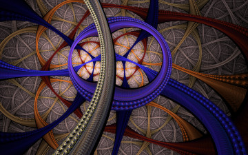 Картинка 3д+графика фракталы+ fractal цвета фон узор