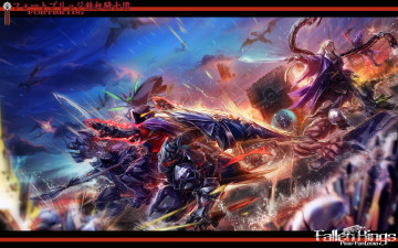 Картинка аниме pixiv+fantasia девушка пламя искры драконы роботы