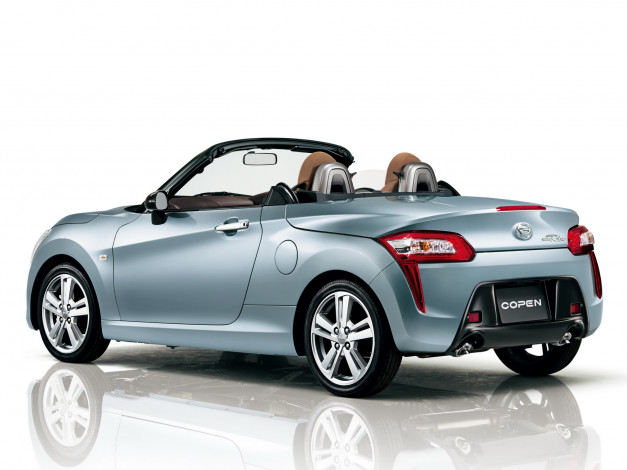 Обои картинки фото автомобили, daihatsu, 2014г, robe, copen, серый