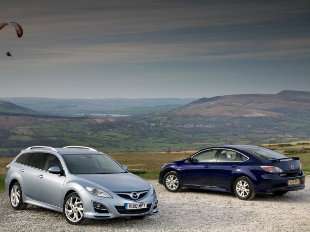 Обои картинки фото автомобили, mazda, gh, mazda6