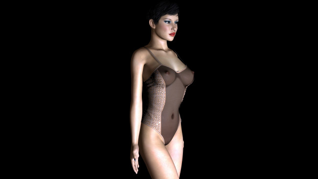 Обои картинки фото 3д графика, люди , people, фон, взгляд, девушка