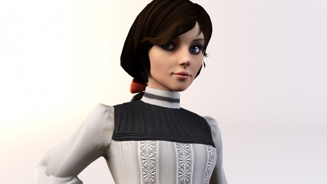 Обои картинки фото 3д графика, люди , people, взгляд, девушка