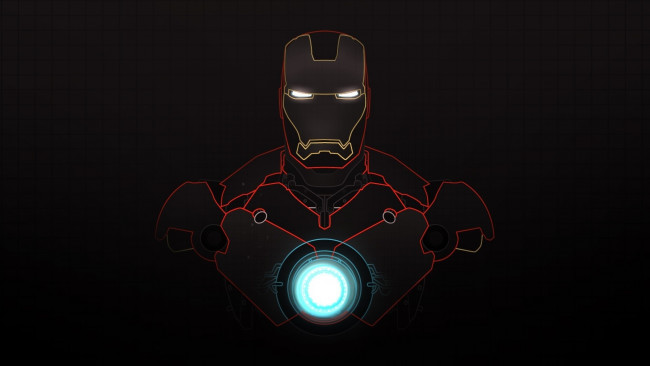 Обои картинки фото рисованные, минимализм, man, iron