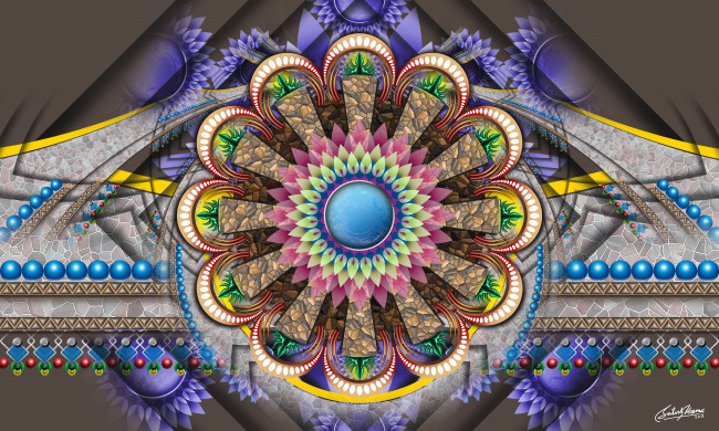 Обои картинки фото рисованные, абстракция, узор, фон, цвета