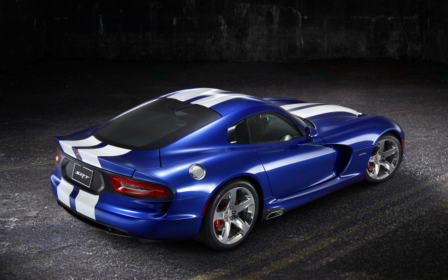 Обои картинки фото dodge viper srt gts launch edition, автомобили, dodge, ночь, шоссе, авто, синий