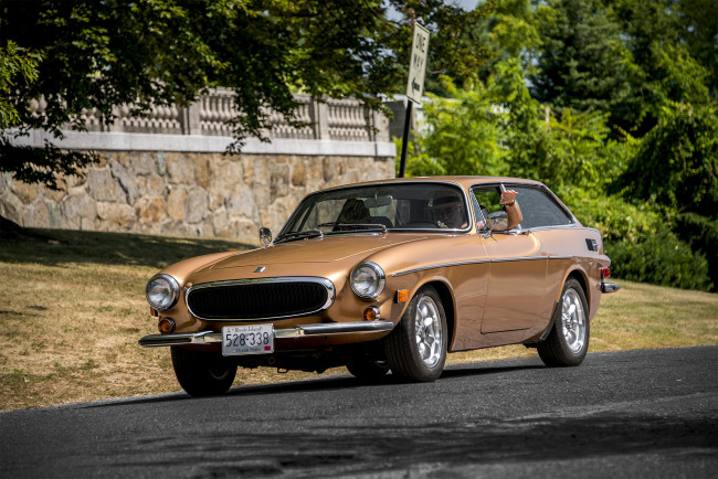 Обои картинки фото volvo 1800es, автомобили, volvo, автошоу, выставка, автопробег