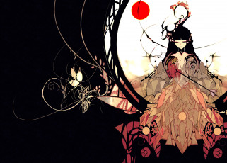 Картинка аниме unknown +другое узоры арт девушка