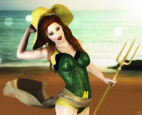 Картинка 3д+графика люди+ people девушка фон взгляд