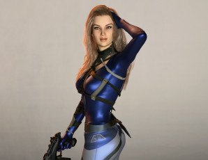 Картинка 3д+графика фантазия+ fantasy взгляд девушка фон