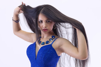 обоя девушки, -unsort , брюнетки,  шатенки, взгляд, лицо