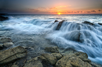 Картинка природа побережье рассвет