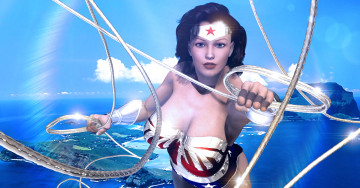 Картинка 3д+графика фантазия+ fantasy девушка взгляд фон