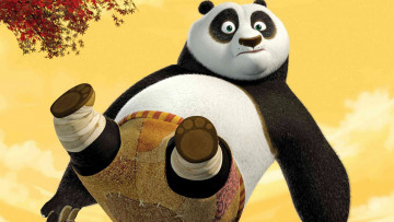 обоя мультфильмы, kung fu panda, персонаж