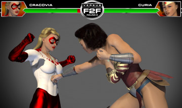 Картинка cracovia+vs+curia 3д+графика фантазия+ fantasy драка фон девушки взгляд