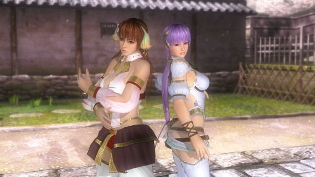 Обои картинки фото 3д графика, аниме , anime, девушки, поза, взгляд, фон