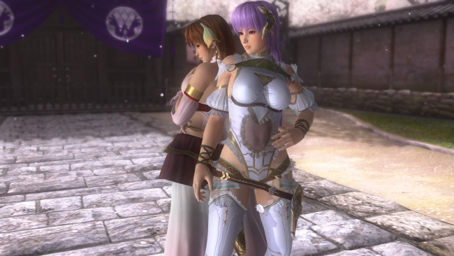 Обои картинки фото 3д графика, аниме , anime, фон, поза, взгляд, девушки