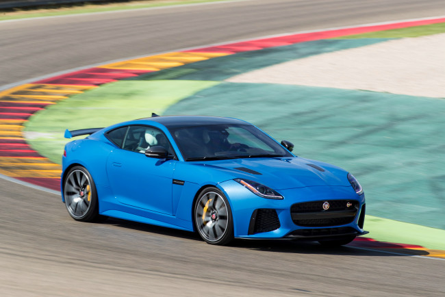 Обои картинки фото автомобили, jaguar, f-type, svr, coupе, us-spec, 2016г