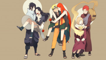 Картинка аниме naruto сыновья мамы