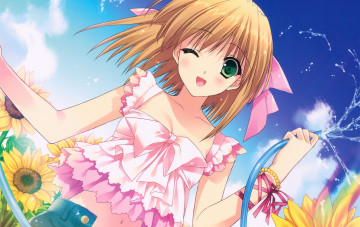 Картинка аниме unknown +другое девушка фон взгляд