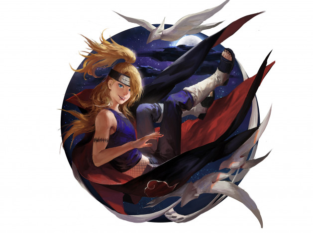 Обои картинки фото аниме, naruto, дейдара