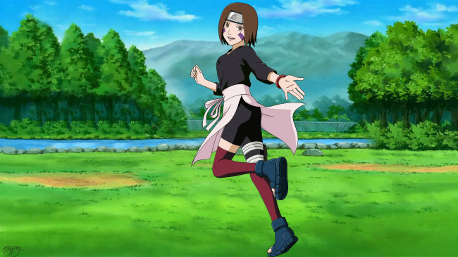 Обои картинки фото аниме, naruto, рин