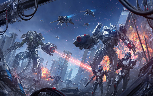 Обои картинки фото фэнтези, роботы,  киборги,  механизмы