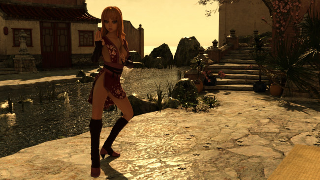 Обои картинки фото 3д графика, фантазия , fantasy, фон, девушка, взгляд