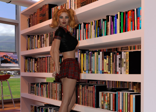 Обои картинки фото 3д графика, люди , people, фон, взгляд, девушка