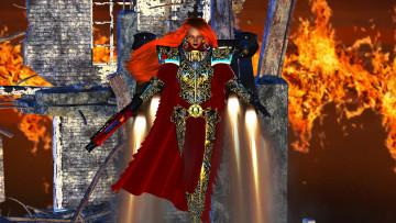 Картинка 3д+графика фантазия+ fantasy девушка фон взгляд униформа