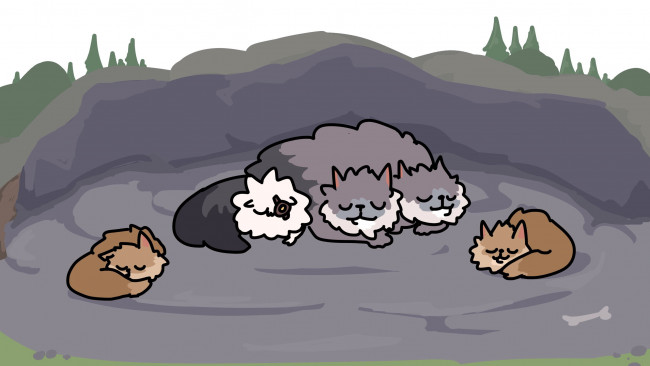 Обои картинки фото видео игры, league of legends, существа, сон, отдых, логово, sonwooang, rengar