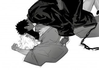 Картинка аниме naruto какаши обито цепь