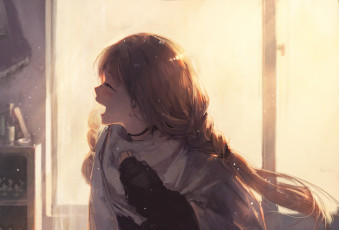 Картинка my+dress-up+darling аниме sono bisque doll wa koi wo suru девушка очеровательная фон улыбка смех marin kitagawa