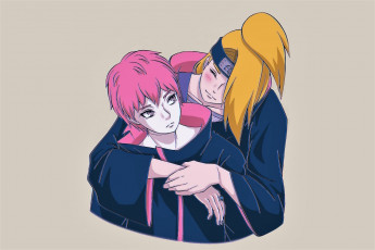 Картинка аниме naruto сасори дейдара