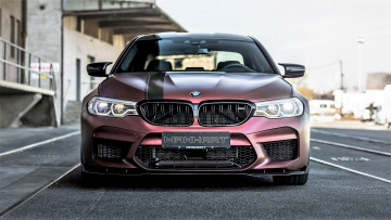 Картинка автомобили bmw бмв розовый здание