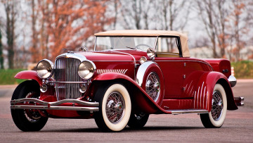 Картинка автомобили классика красный ретро