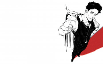 Картинка аниме unknown +другое+ мужчина костюм ракурс