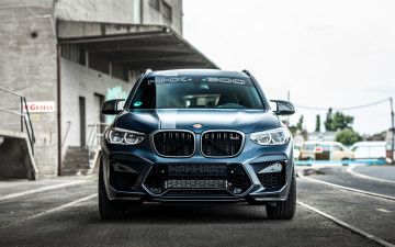 Картинка автомобили bmw manhart mhx3 4k вид спереди экстерьер x3 тюнинг silver g01 2021 600 немецкие бмв