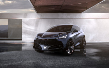 Картинка cupra+tavascan+concept автомобили cupra черный здание